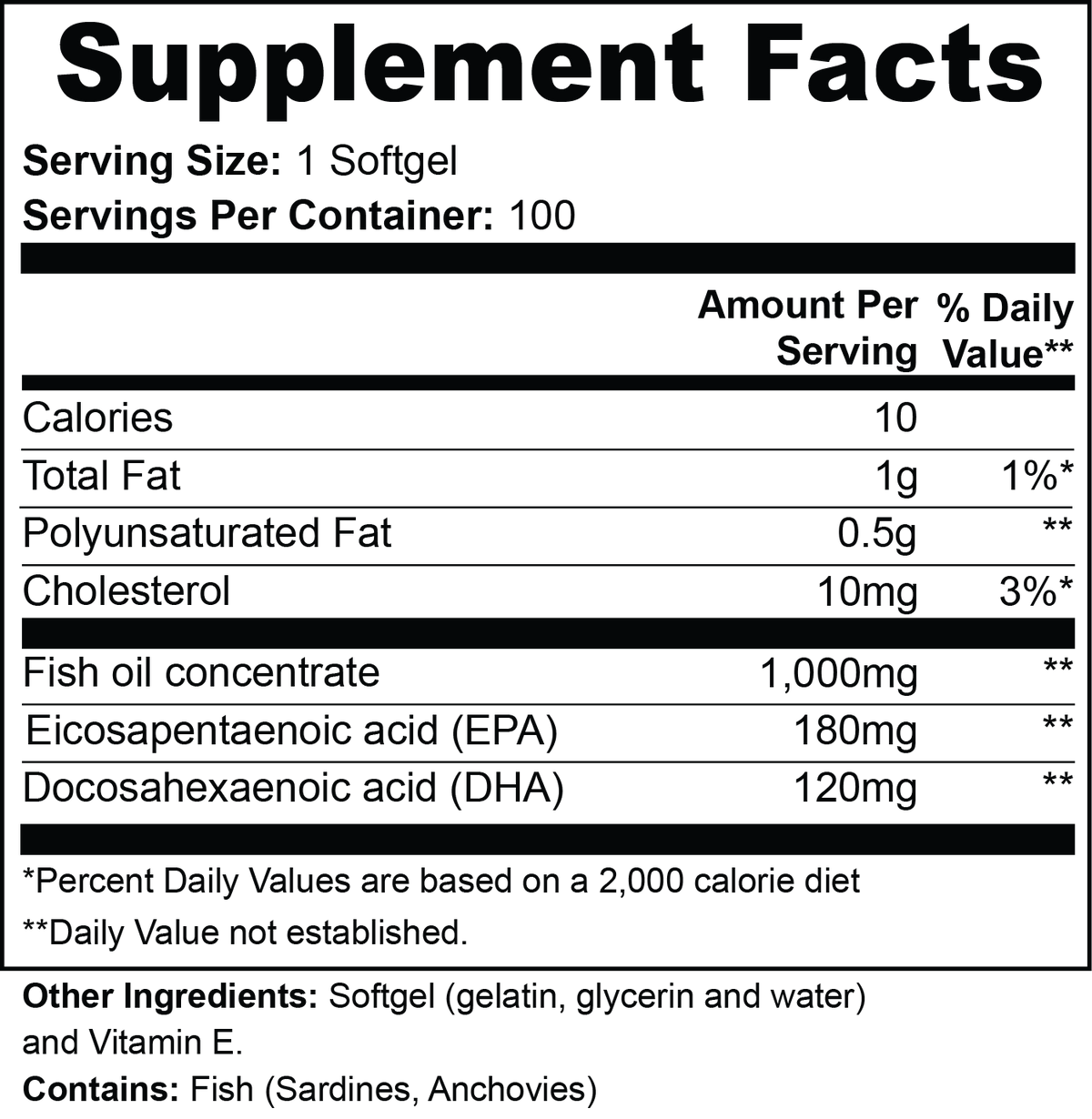 Omega-3 EPA & DHA